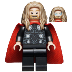 Thor - Long Dark Tan Hair Lego® - sh0734