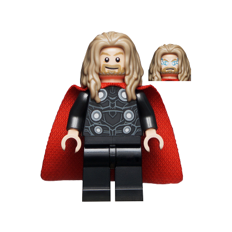 Thor - Long Dark Tan Hair Lego® - sh0734