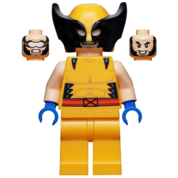 Wolverine - Bright Light Orange and Black Mask