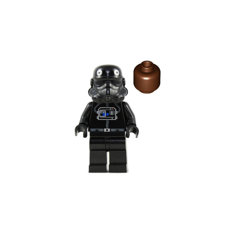 Imperial TIE Fighter Pilot - Reddish Brown Head Lego® - sw0035a