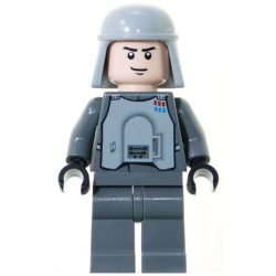 Imperial Officer with Battle Armor (Captain / Commandant / Commander) - Dark Bluish Gray Legs