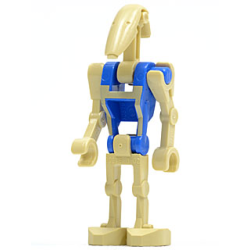 Battle Droid Pilot - Blue Torso with Tan Insignia