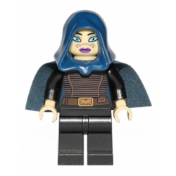 Barriss Offee - Dark Blue Cape and Hood Lego® - sw0379