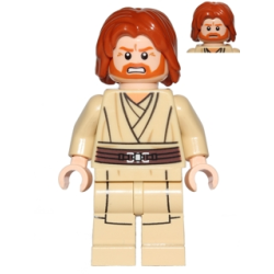 Obi-Wan Kenobi (Mid-Length Tousled with Center Part Hair) Lego® - sw0489