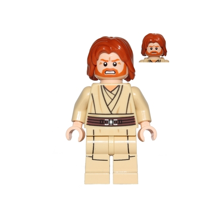 Obi-Wan Kenobi (Mid-Length Tousled with Center Part Hair) Lego® - sw0489