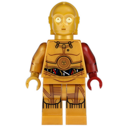 C-3PO - Dark Red Arm Lego® - sw0653