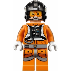 Snowspeeder Pilot Zev Senesca - Pearl Dark Gray Helmet Lego® - sw0826