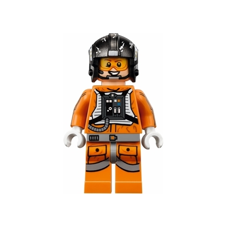 Snowspeeder Pilot Zev Senesca - Pearl Dark Gray Helmet Lego® - sw0826