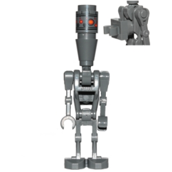 IG-88 with Round 1 x 1 Plate Lego® - sw0831a