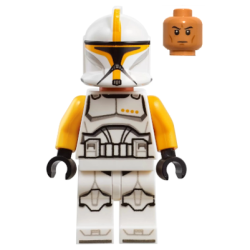 Clone Trooper Commander (Phase 1) - Bright Light Orange Arms