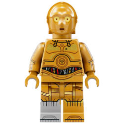 C-3PO - Molded Light Bluish Gray Right Foot