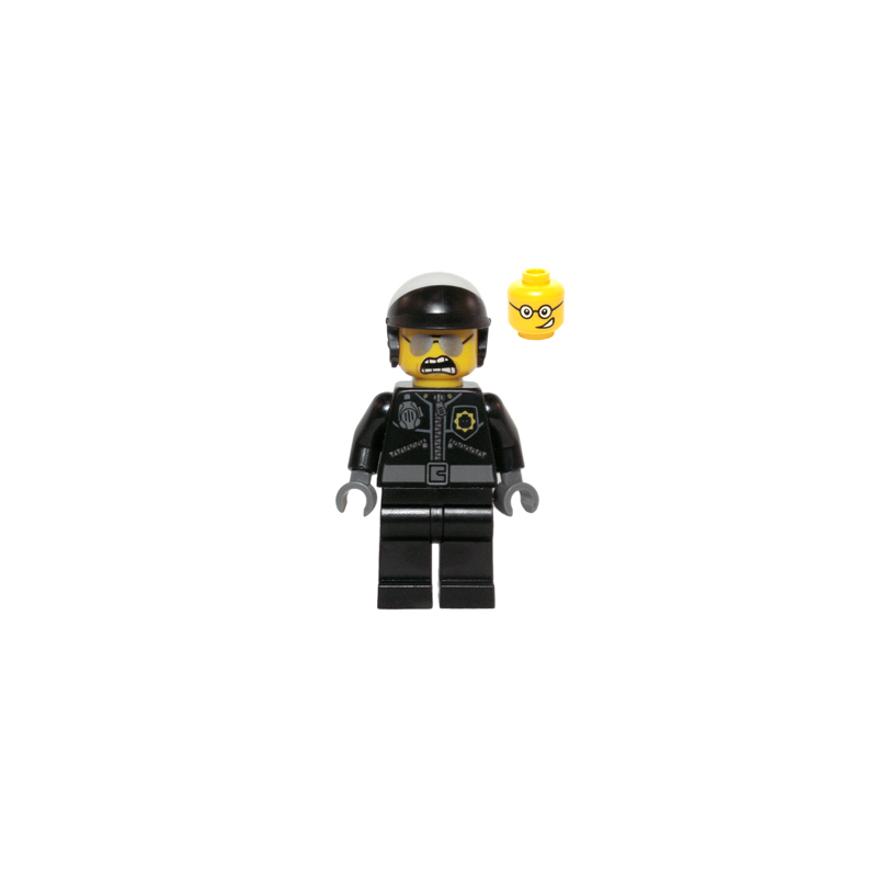 Bad Cop - Head with Crooked Smile Lego® - tlm098