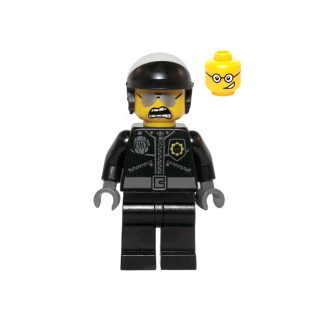 Bad Cop - Head with Crooked Smile Lego® - tlm098