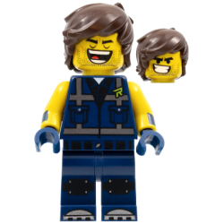 Rex Dangervest - Eyes Closed / Large Lopsided Grin with Teeth Lego® - tlm181