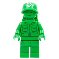 Green Army Man - Medic with Backpack Lego® - toy002