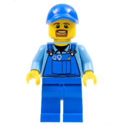 Overalls with Tools in Pocket Blue