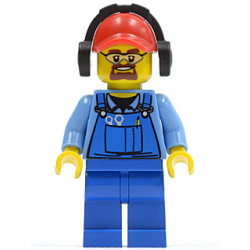 Cargo Worker - Overalls with Tools in Pocket Blue