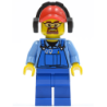 Cargo Worker - Overalls with Tools in Pocket Blue