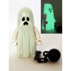 Ghost with Pointed Top Shroud and Ball and Chain Lego® - gen044