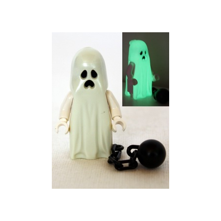 Ghost with Pointed Top Shroud and Ball and Chain Lego® - gen044