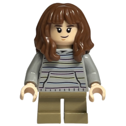 Hermione Granger - Light Bluish Gray Sweater with Pastel Stripes Lego® - hp156