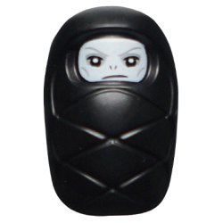 Baby / Infant - with Stud Holder on Back with White Evil Face Pattern (Baby Lord Voldemort) Lego® - hp194