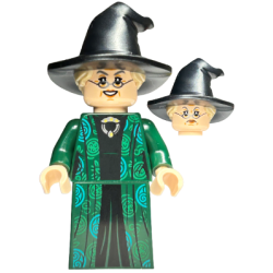 Professor Minerva McGonagall - Dark Green Robe over Black Dress