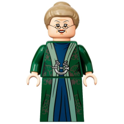 Professor Minerva McGonagall - Dark Green Robe over Dark Blue Dress