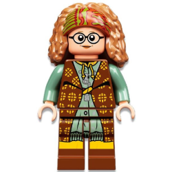 Professor Sybill Trelawney - Reddish Brown and Sand Green Robes Lego® - hp332