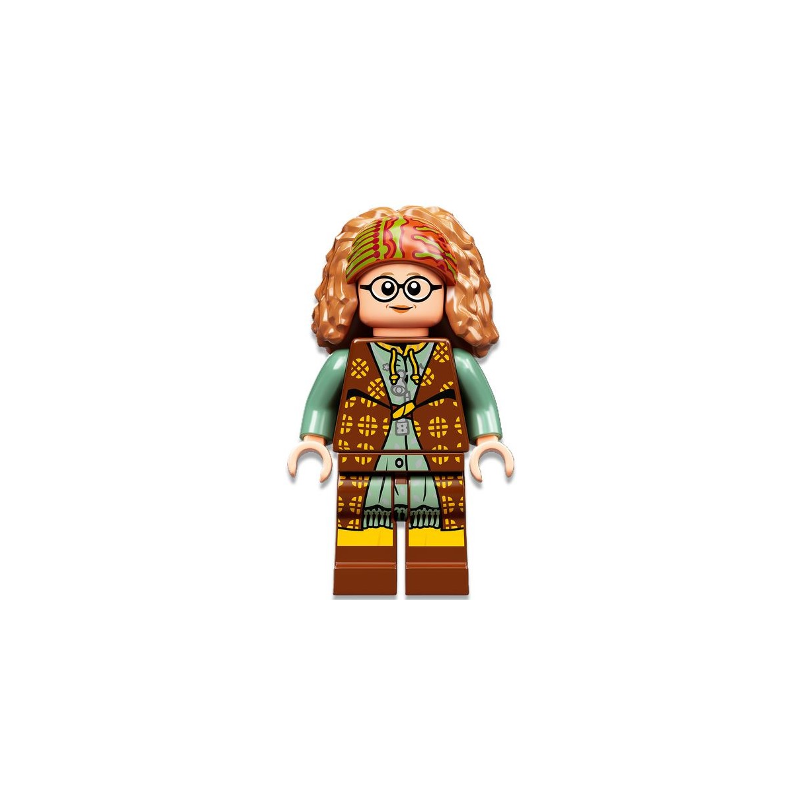 Professor Sybill Trelawney - Reddish Brown and Sand Green Robes Lego® - hp332