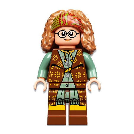 Professor Sybill Trelawney - Reddish Brown and Sand Green Robes Lego® - hp332