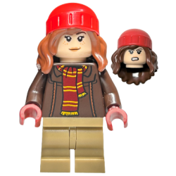 Hermione Granger - Reddish Brown Jacket with Dark Red Scarf