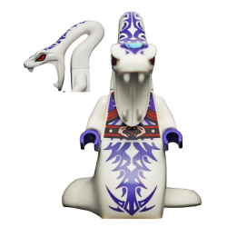 Pythor Chumsworth - White with Purple Lego® - njo131