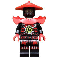 Stone Army Swordsman - Red Face Lego® - njo222