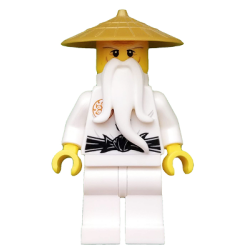 Wu Sensei - Pearl Gold Hat Lego® - njo225