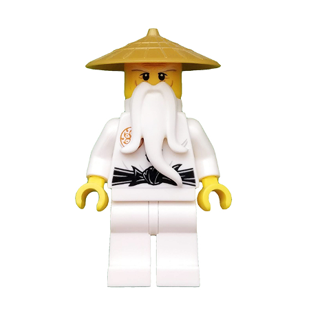 Wu Sensei - Pearl Gold Hat Lego® - njo225