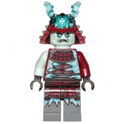 Blizzard Samurai - Ninja Helmet with Trans-Light Blue Horns Lego® - njo549