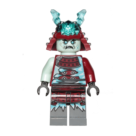 Blizzard Samurai - Ninja Helmet with Trans-Light Blue Horns Lego® - njo549