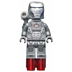 War Machine - Dark Bluish Gray and Silver Armor with Backpack Lego® - sh0066