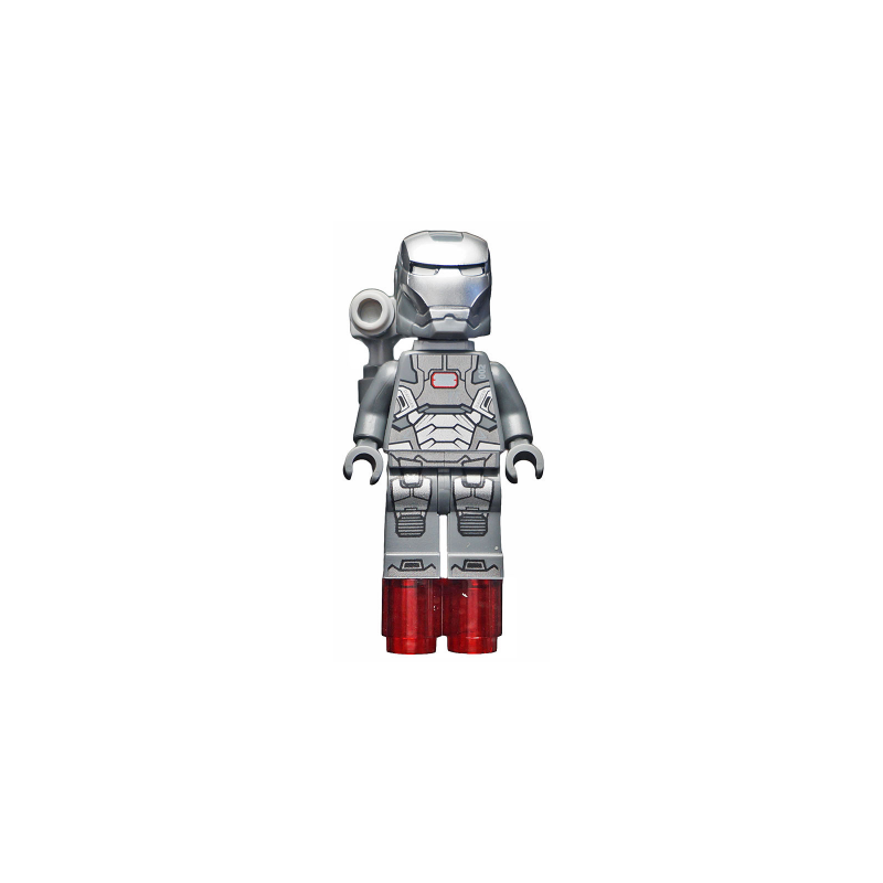 War Machine - Dark Bluish Gray and Silver Armor with Backpack Lego® - sh0066